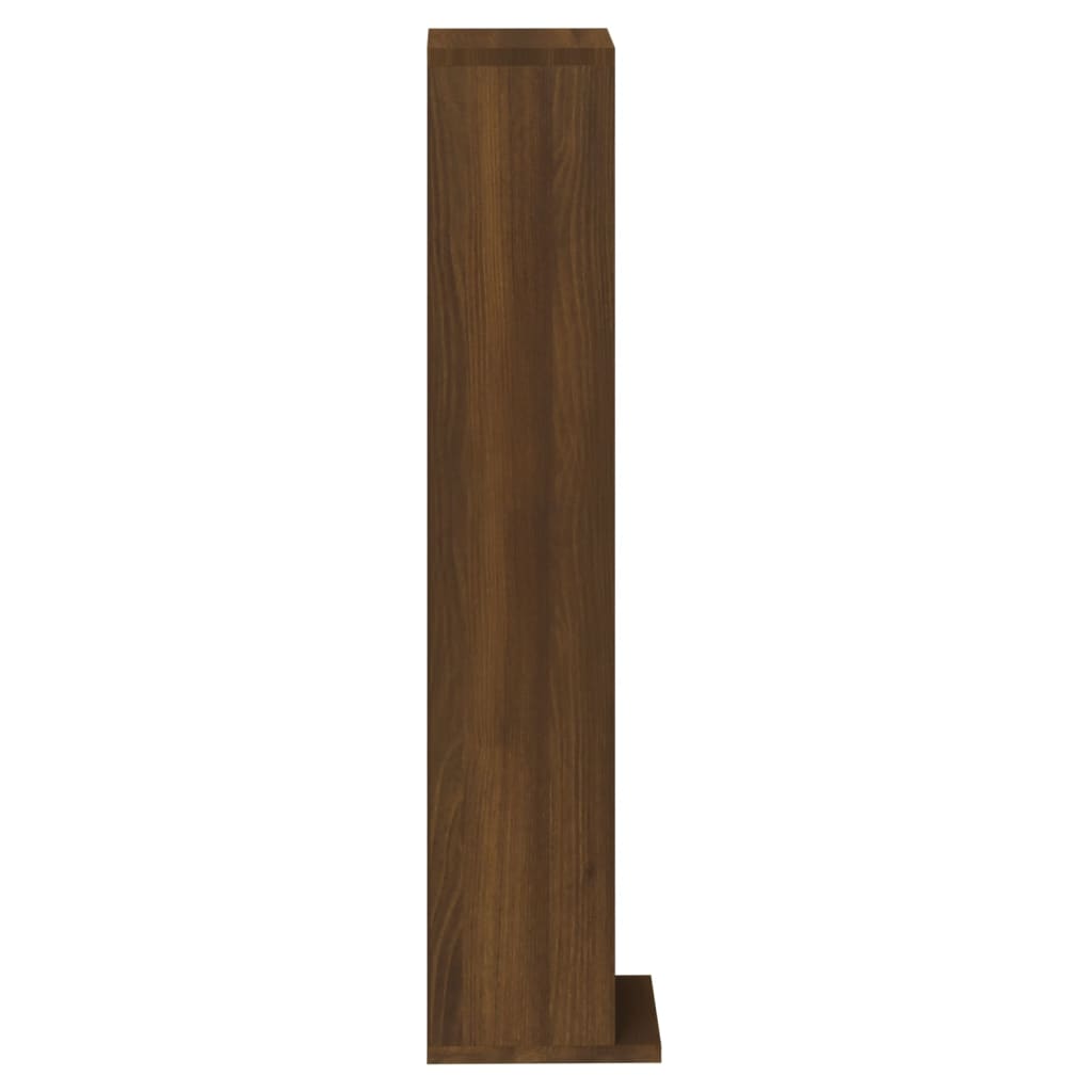 vidaXL Cd-kast 21x20x88 cm bewerkt hout bruin eikenkleur