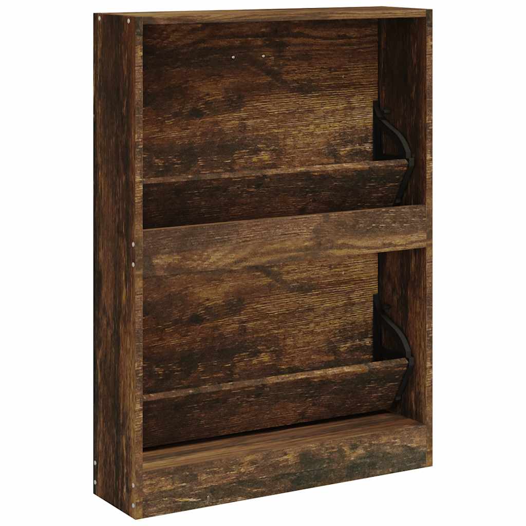 vidaXL Kast verrijdbaar 60x53x72 cm bewerkt hout grijs