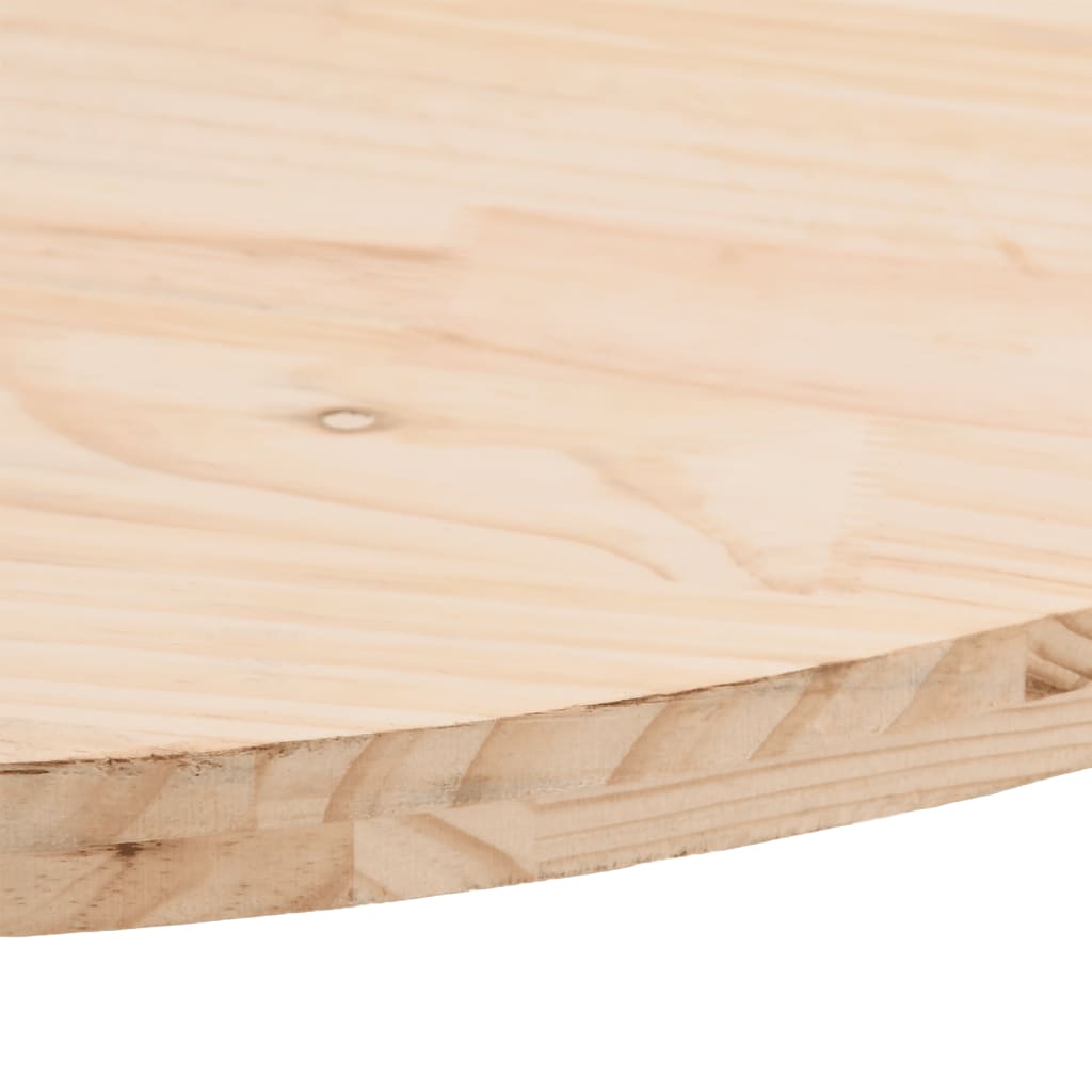 vidaXL Tafelblad ovaal 60x30x2,5 cm massief grenenhout