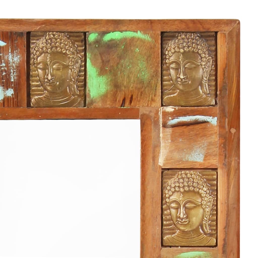 vidaXL Spiegel boeddha 50x110 cm massief gerecycled hout