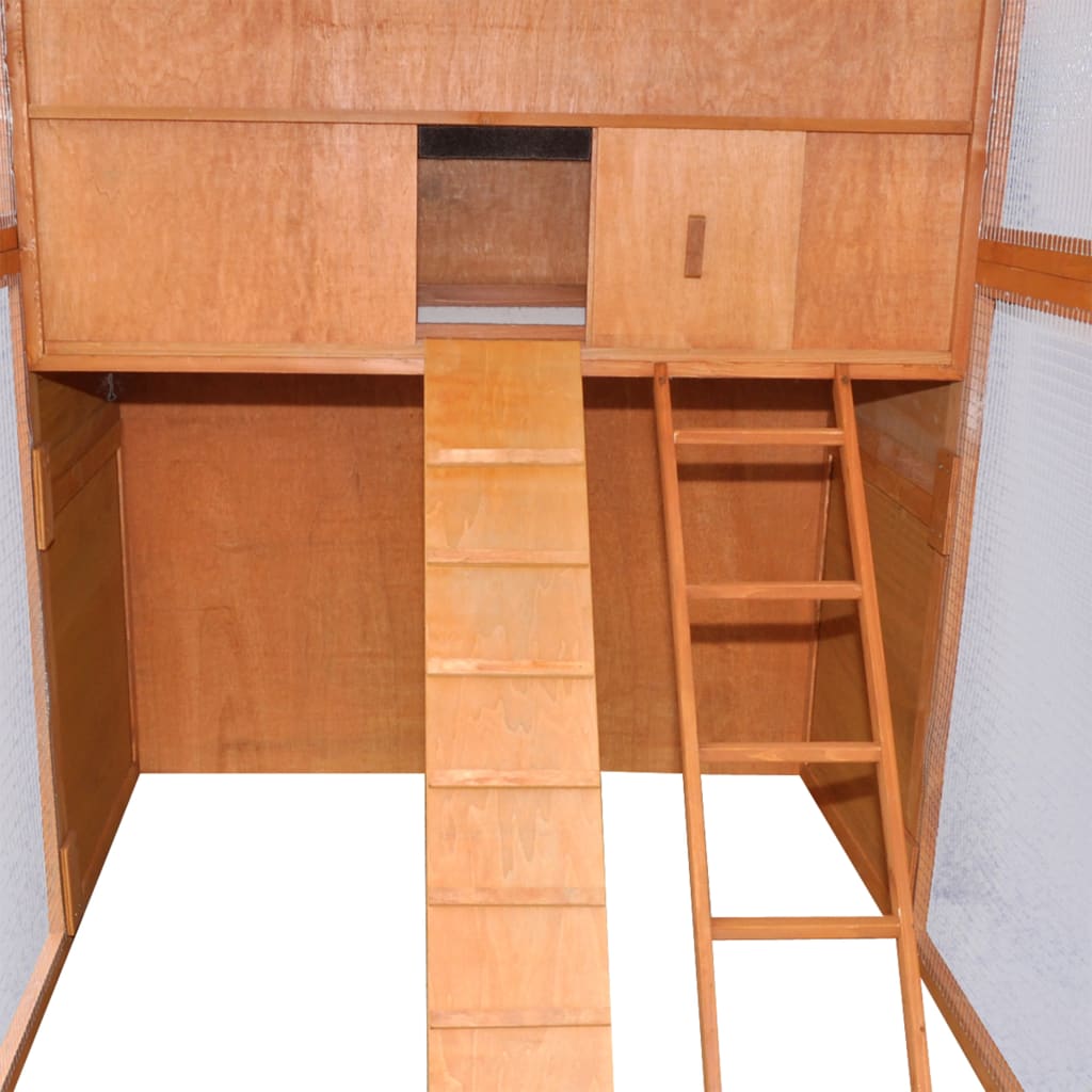 vidaXL Kippenhok 295x163x170 cm hout
