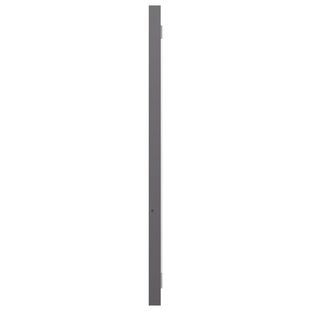 vidaXL 2-delige Badkamermeubelset spaanplaat hoogglans grijs