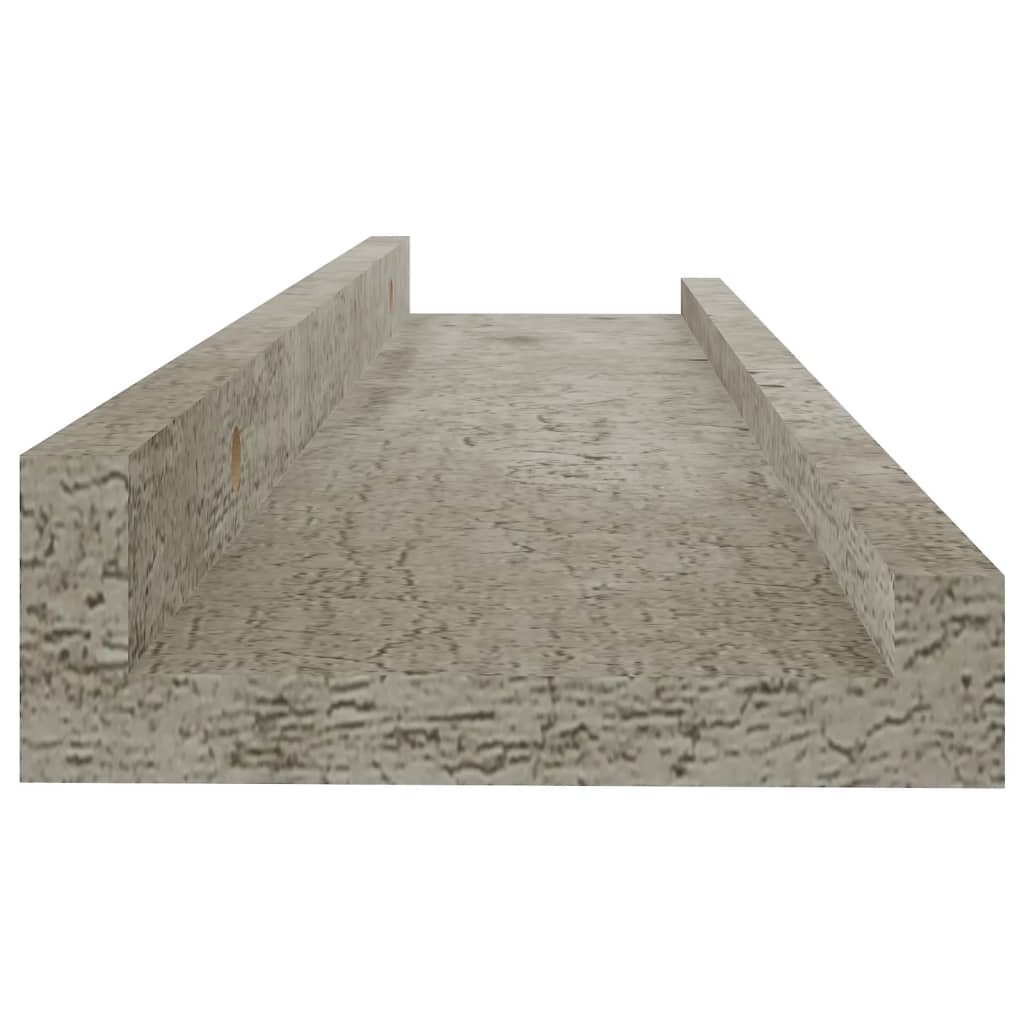 vidaXL Wandschappen 4 st 40x9x3 cm betongrijs