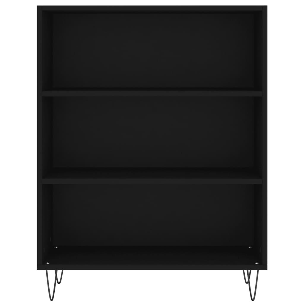 vidaXL Boekenkast 69,5x32,5x90 cm bewerkt hout zwart