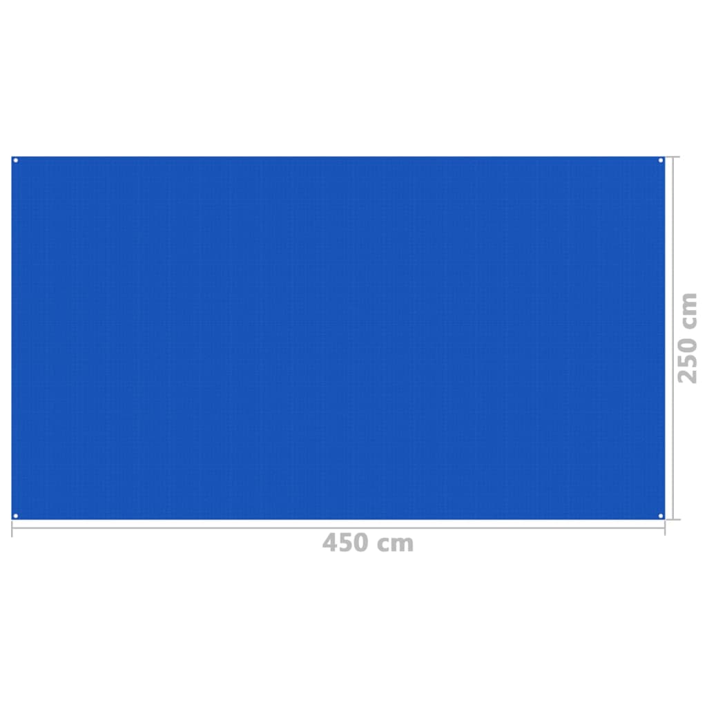 vidaXL Tenttapijt 250x450 cm blauw