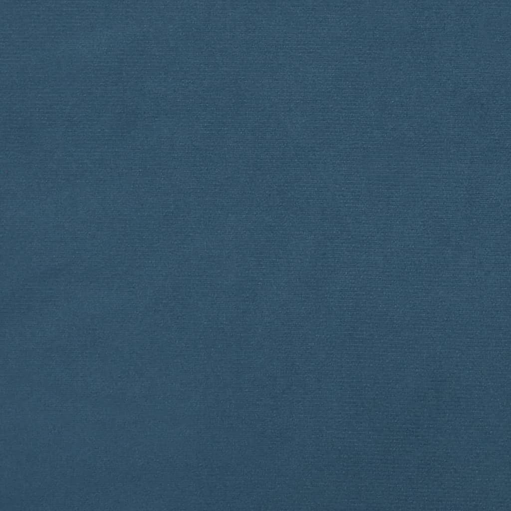 vidaXL Bedframe fluweel donkerblauw 140x190 cm