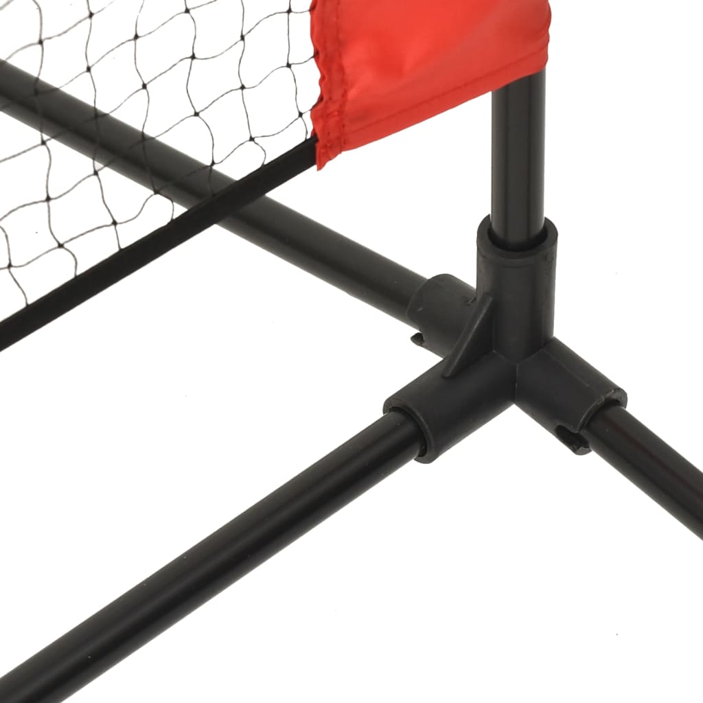vidaXL Tennisnet 300x100x87 cm polyester zwart en rood