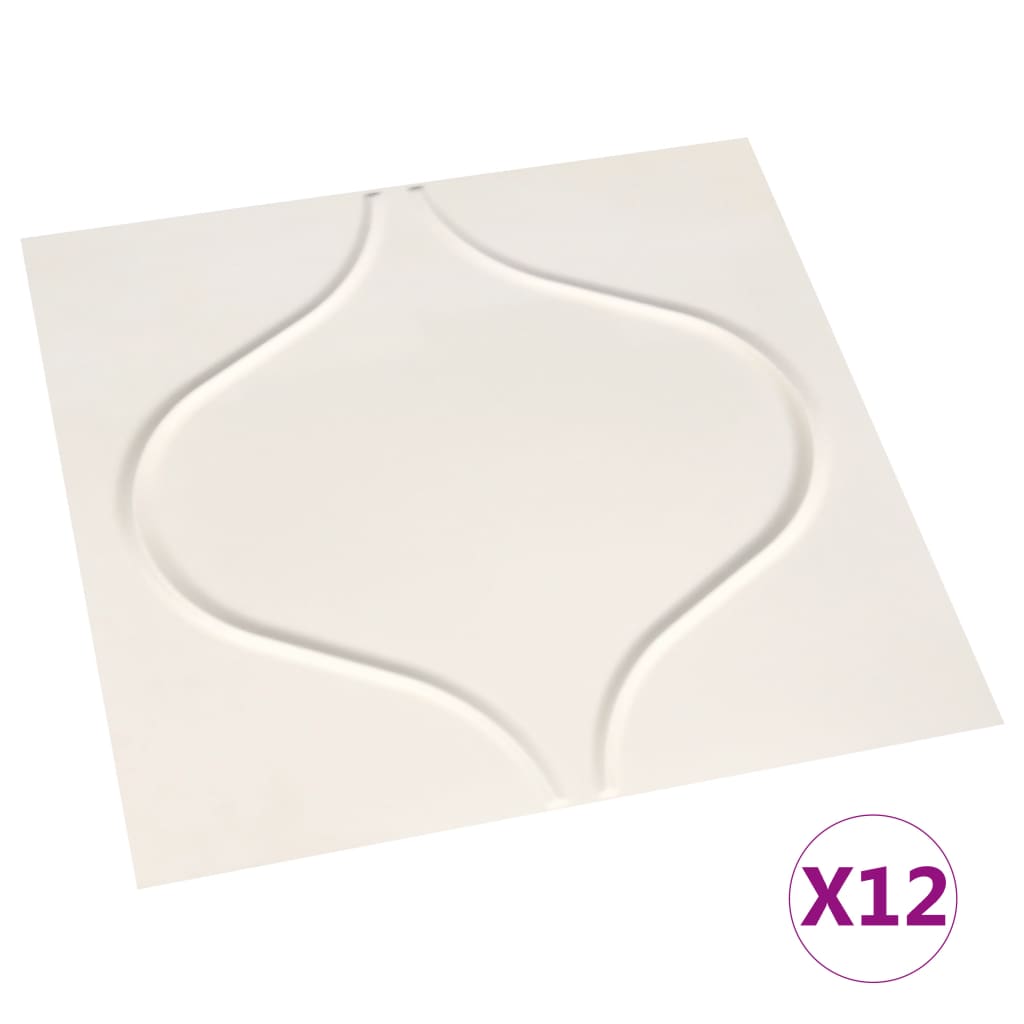 vidaXL 12 st Wandpanelen 3D 3 m² 0,5x0,5 m