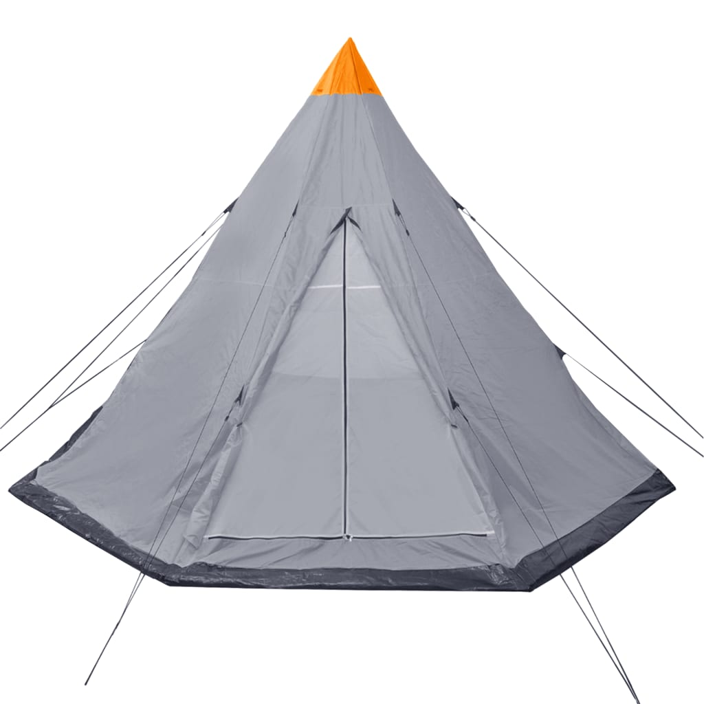 vidaXL Tent 4-persoons grijs