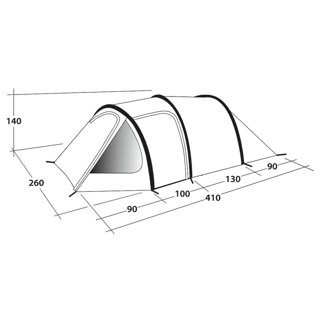 Outwell Tunneltent Earth 4 4-persoons blauw