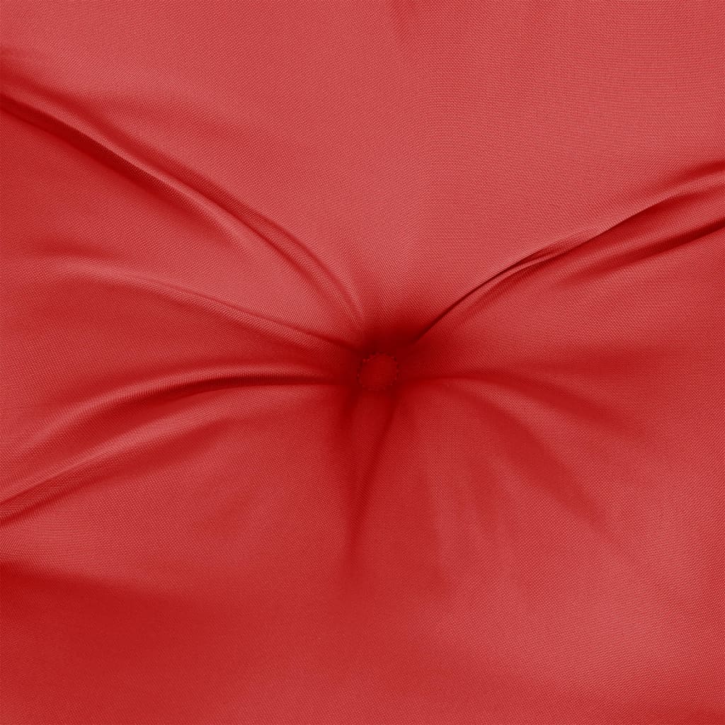 vidaXL Palletkussen 80x40x12 cm stof rood