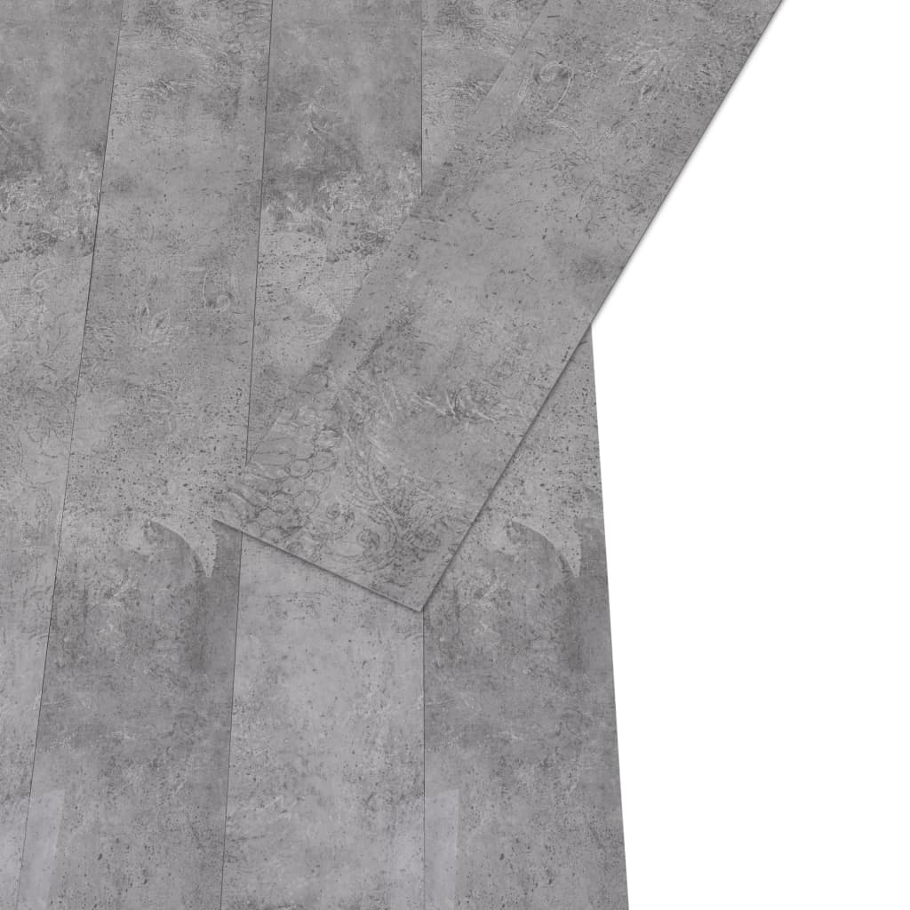 vidaXL Vloerplanken zelfklevend 5,02 m² 2 mm PVC cementbruin
