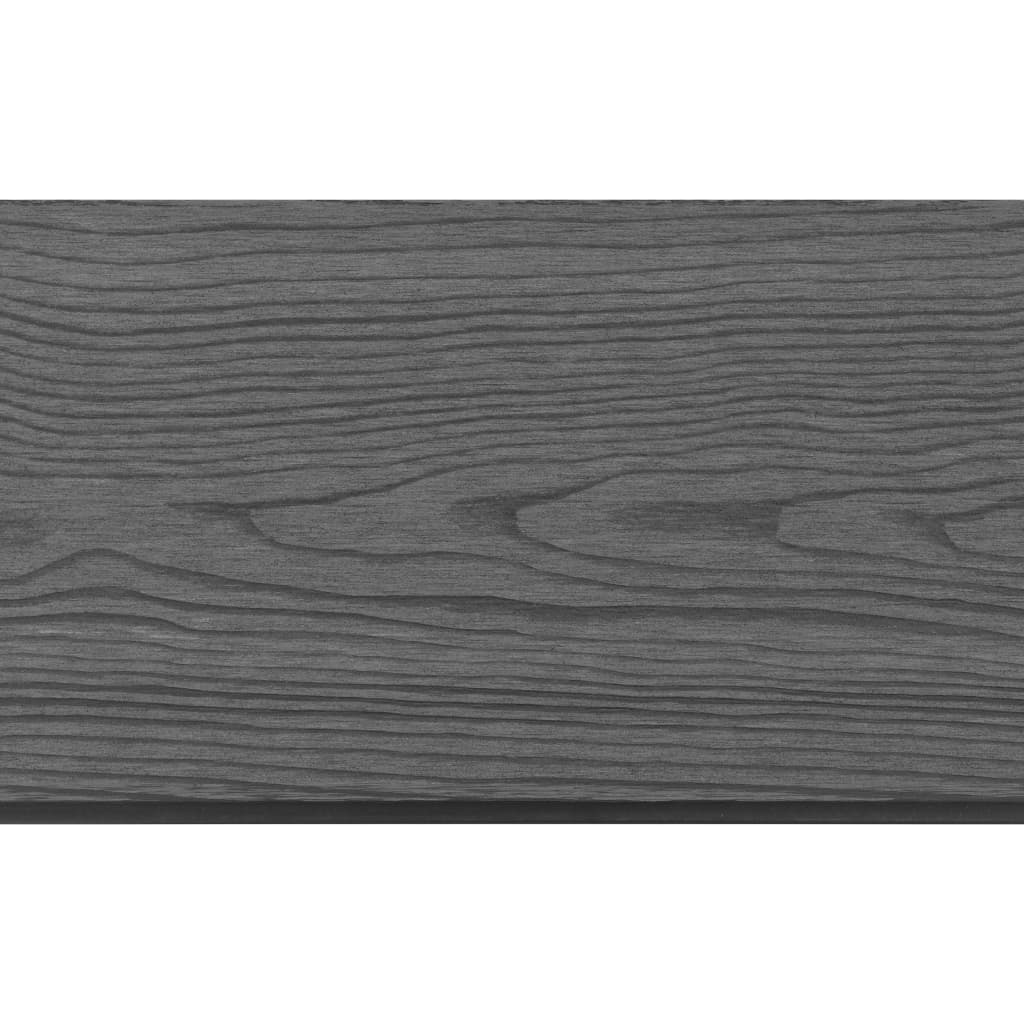 vidaXL Vervangende schuttingplanken 9 st 170 cm HKC grijs