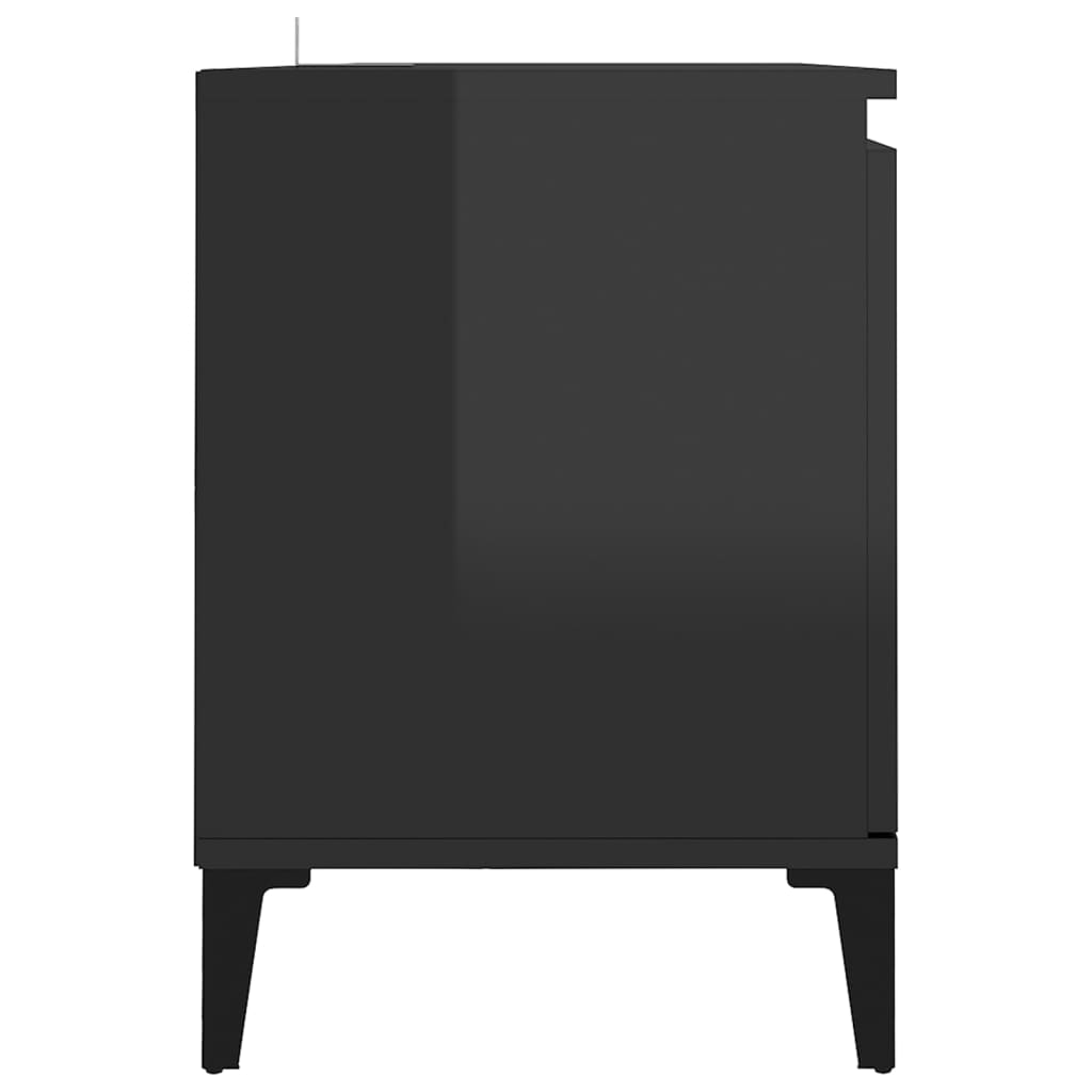 vidaXL TV-meubel met massief houten poten Grey Sonoma 69.5x30x50 cm