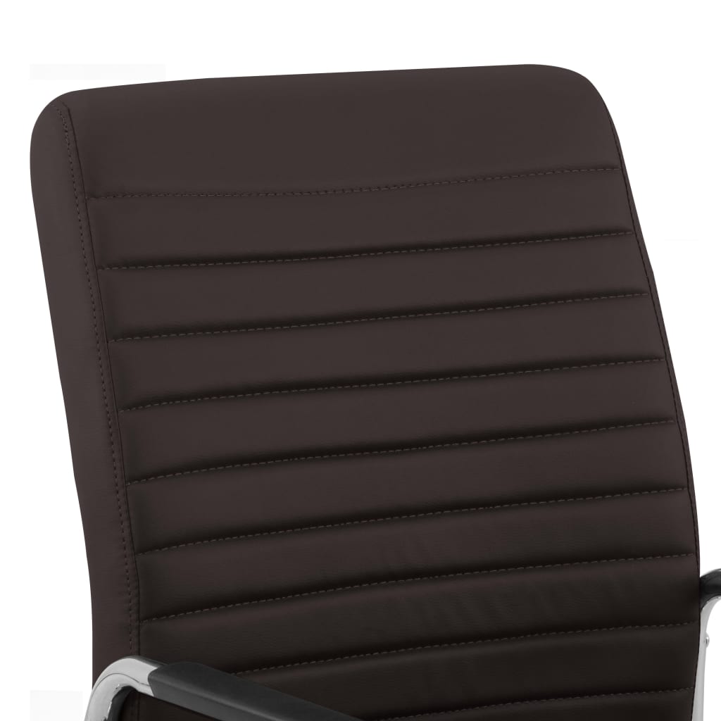 vidaXL Kantoorstoel draaibaar stof bruin