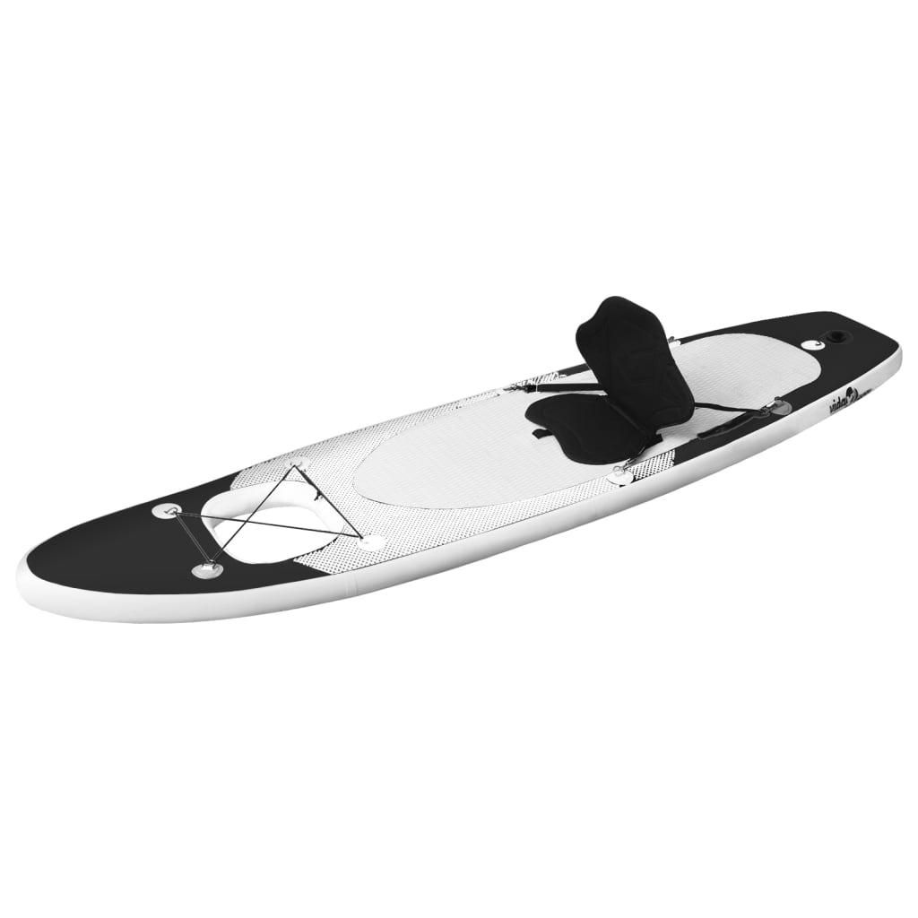 vidaXL Stand Up Paddleboardset opblaasbaar 360x81x10 cm zwart