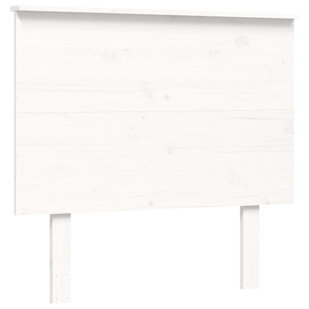 vidaXL Seniorenbed met hoofdbord massief hout wit 90x200 cm