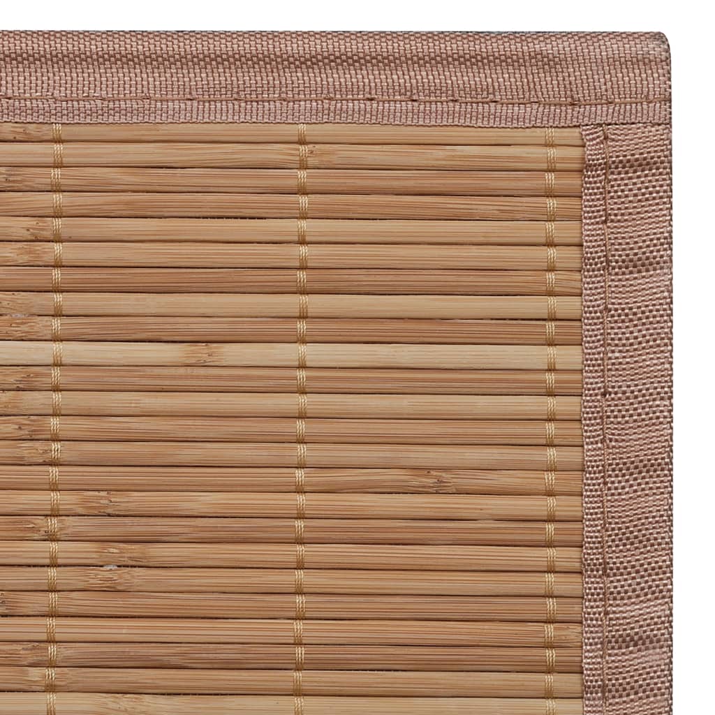 vidaXL Tapijt 160x230 cm bamboe bruin