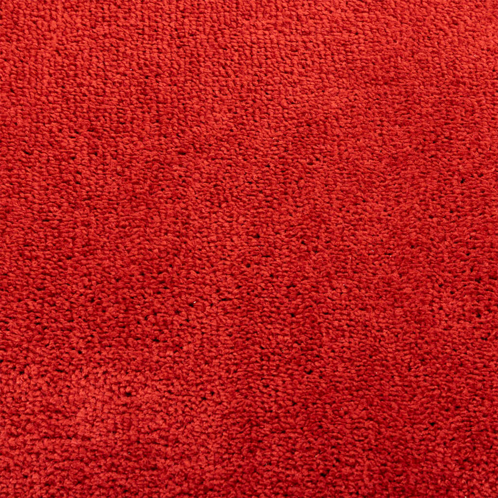 vidaXL Vloerkleed OVIEDO laagpolig Ø 200 cm rood