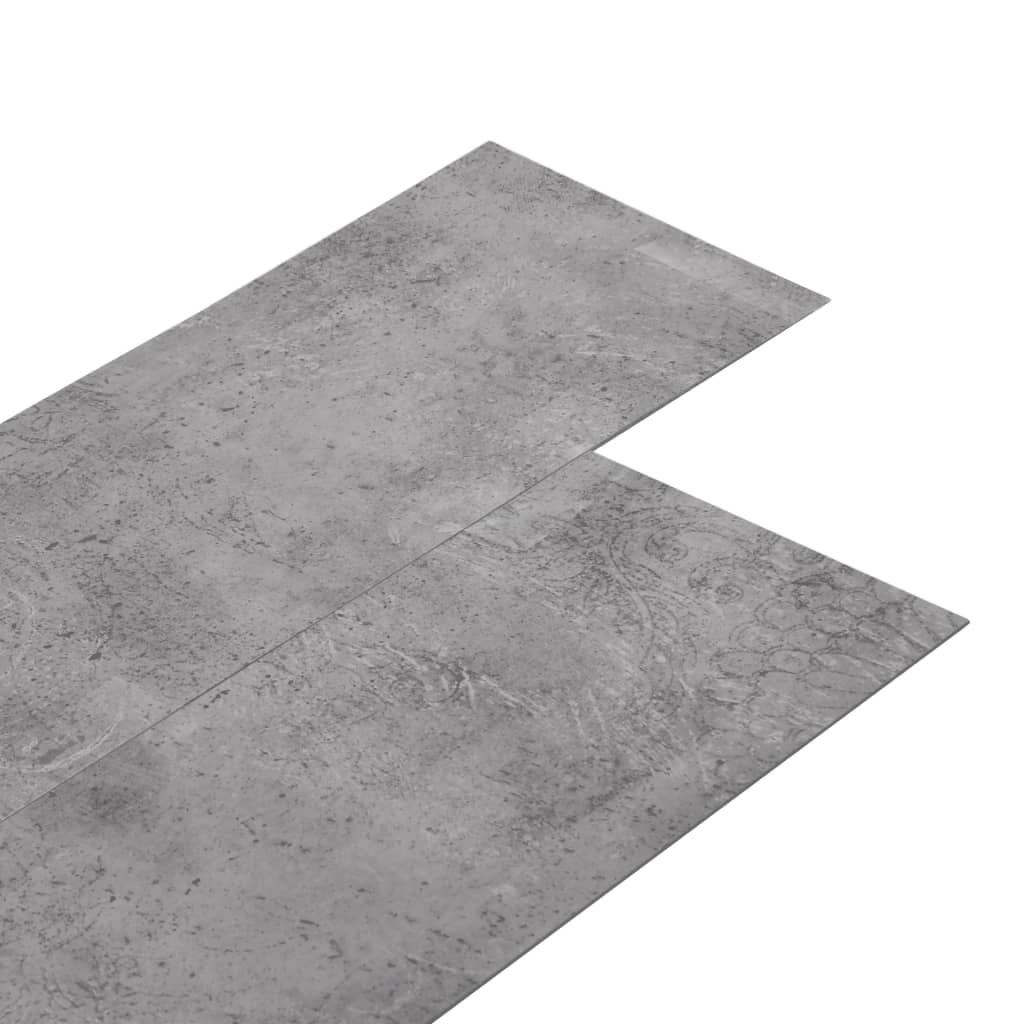 vidaXL Vloerplanken niet-zelfklevend 5,26 m² 2 mm PVC cementbruin