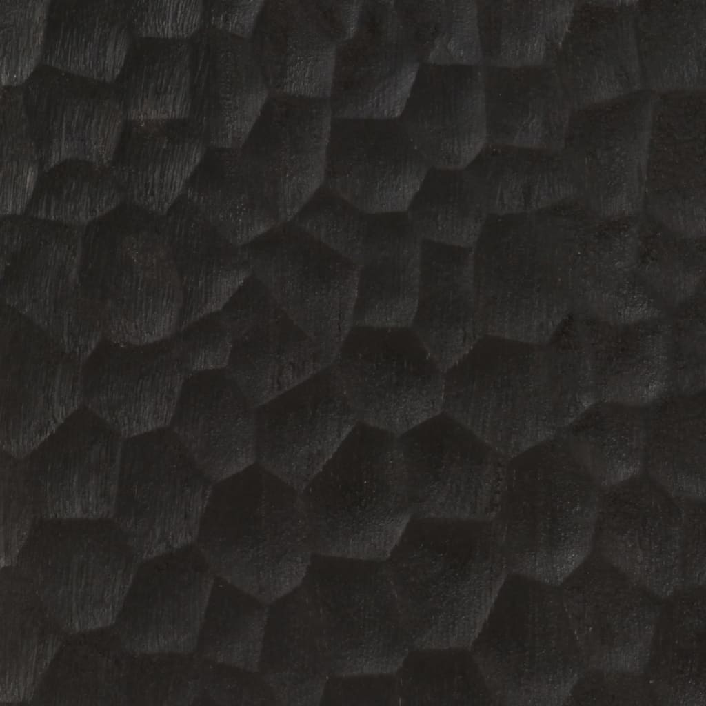 vidaXL Hoge kast 60x33x100 cm massief mangohout zwart