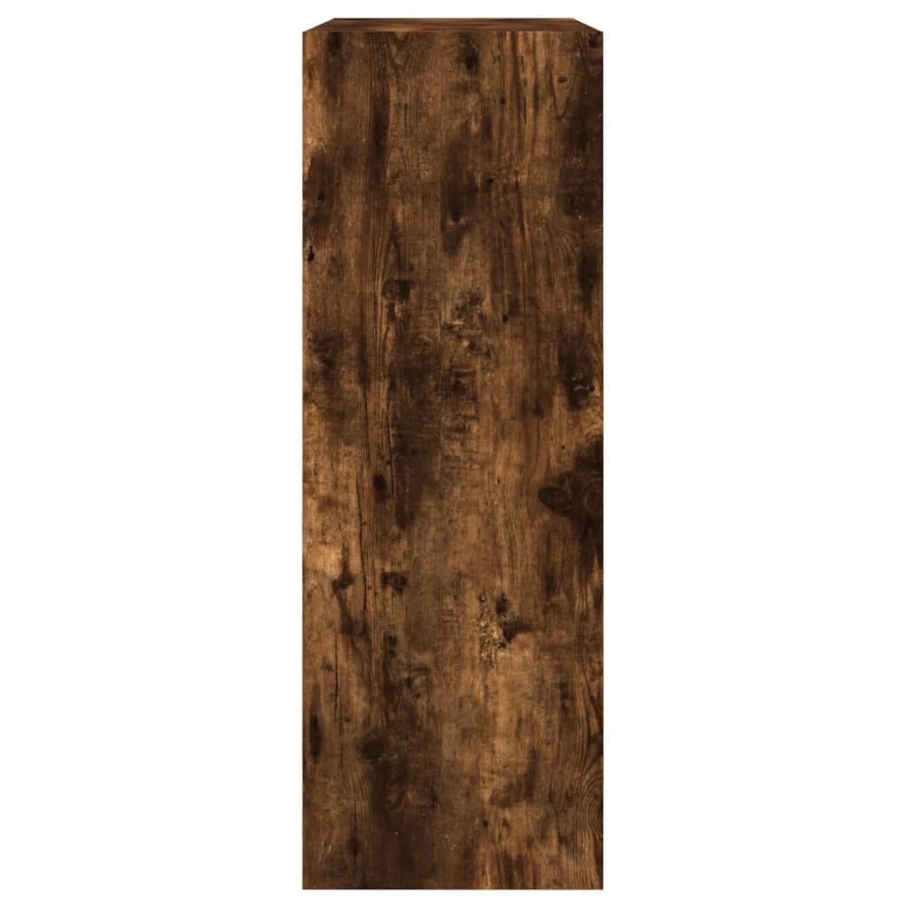 vidaXL Schoenenkast 80x34x96,5 cm bewerkt hout gerookt eikenkleurig