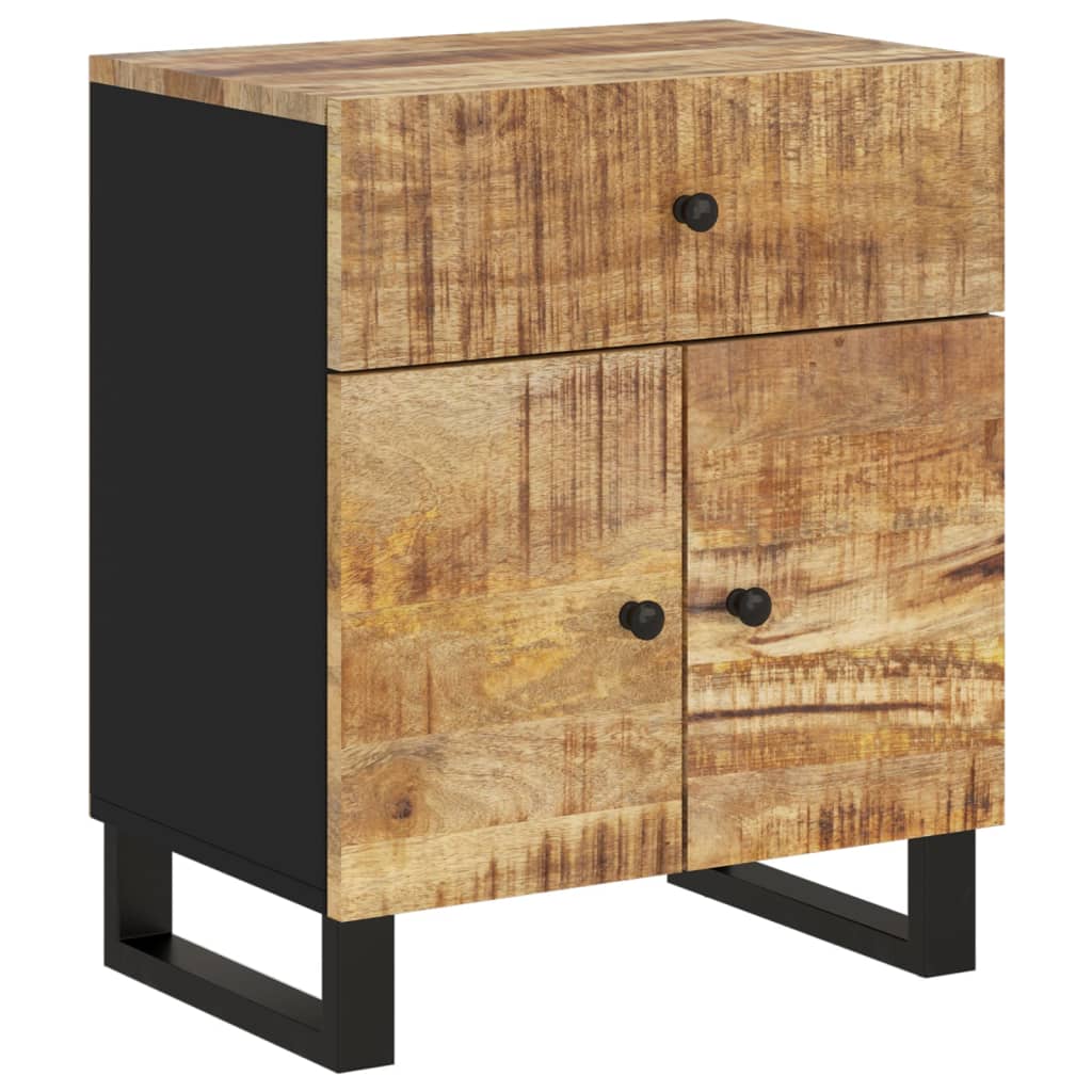 vidaXL Nachtkastjes 50x33x60 cm massief mangohout en bewerkt hout