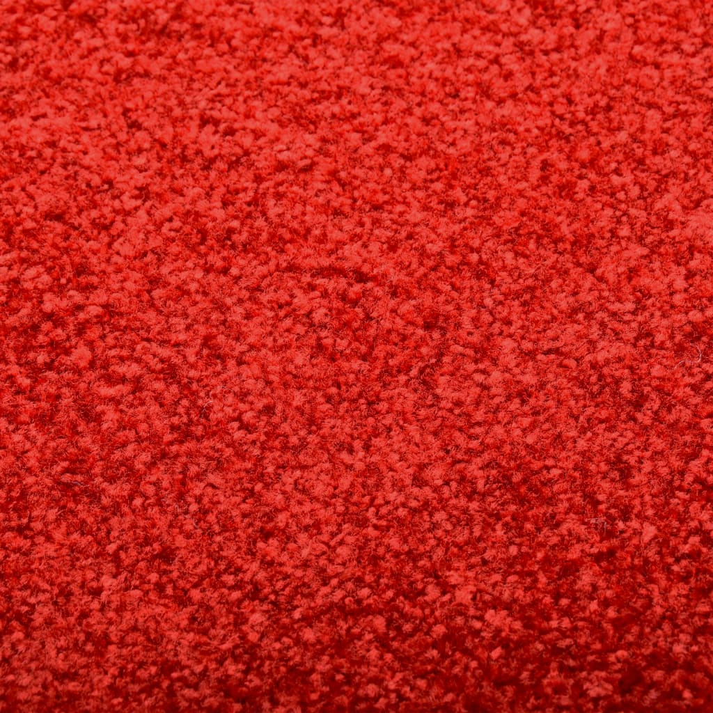 vidaXL Deurmat wasbaar 60x180 cm rood