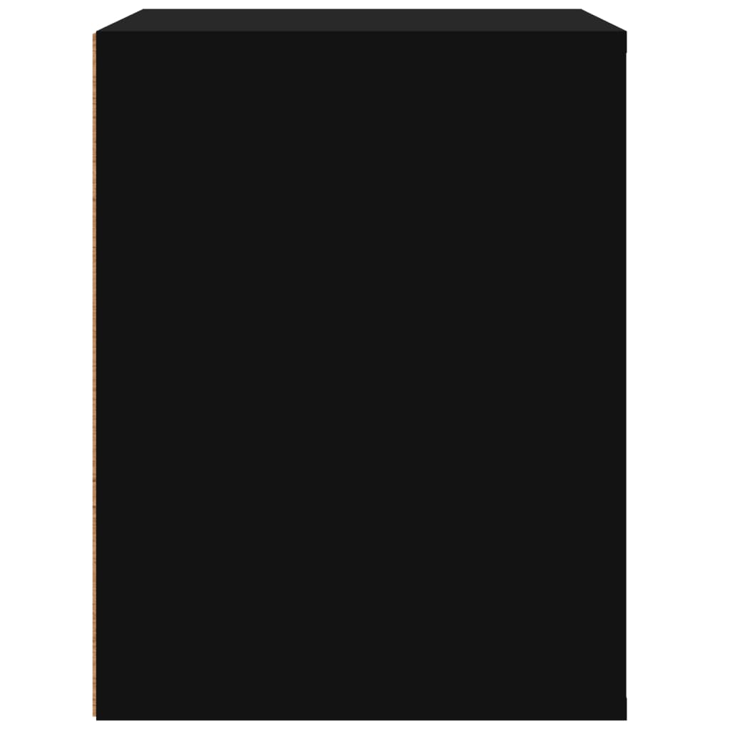 vidaXL Nachtkastje wandgemonteerd 50x36x47 cm zwart