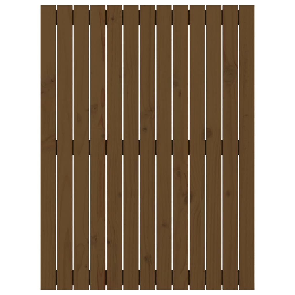 vidaXL Wandhoofdbord 82,5x3x110 cm massief grenenhout honingbruin