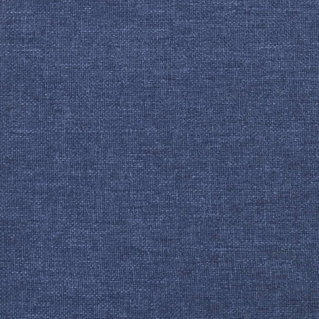 vidaXL Bedframe stof blauw 120x190 cm