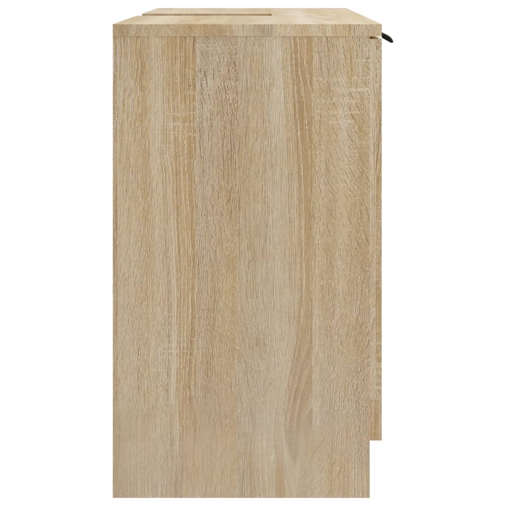 vidaXL Badkamerkast 64,5x33,5x59 cm bewerkt hout sonoma eikenkleurig