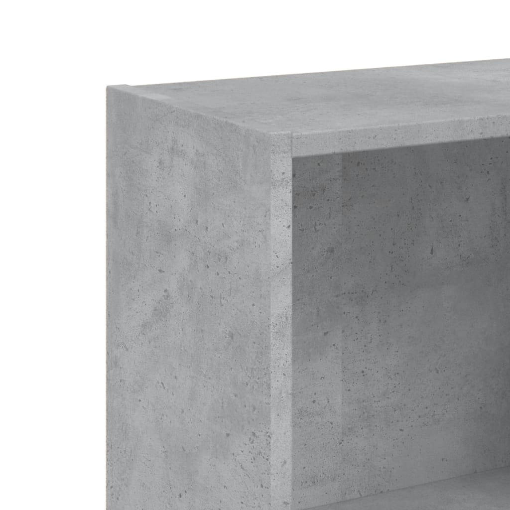 vidaXL Boekenkast met 3 schappen 40x24x108 cm bewerkt hout betongrijs