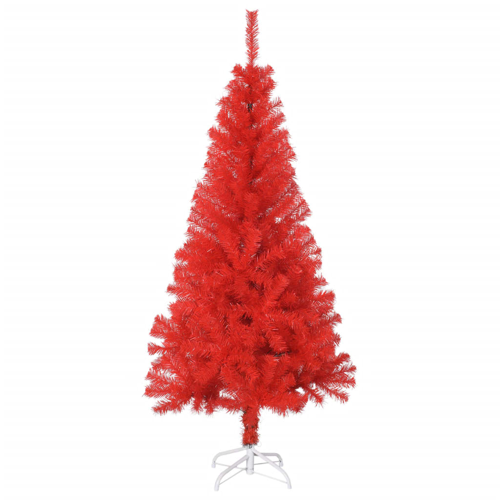 vidaXL Kunstkerstboom met standaard 150 cm PVC rood