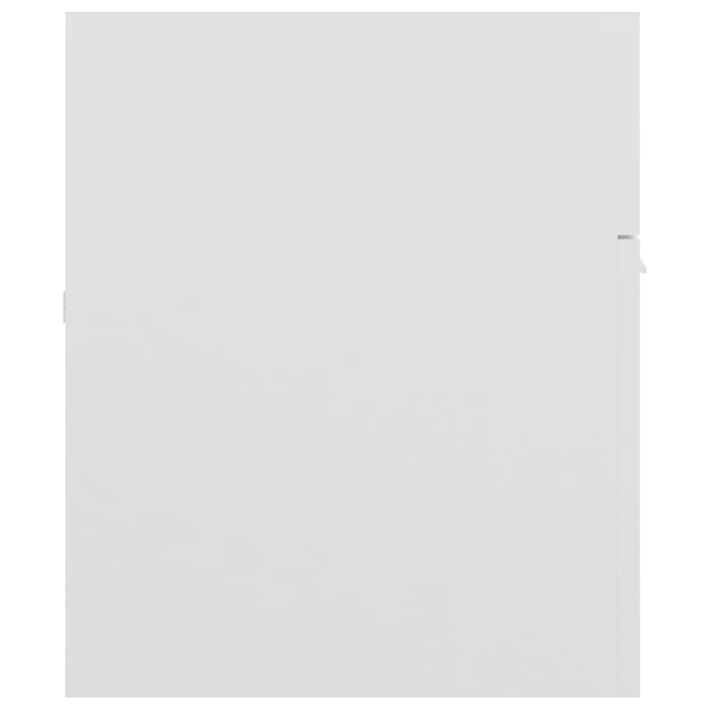 vidaXL Wastafelkast 100x38,5x46 cm spaanplaat hoogglans wit
