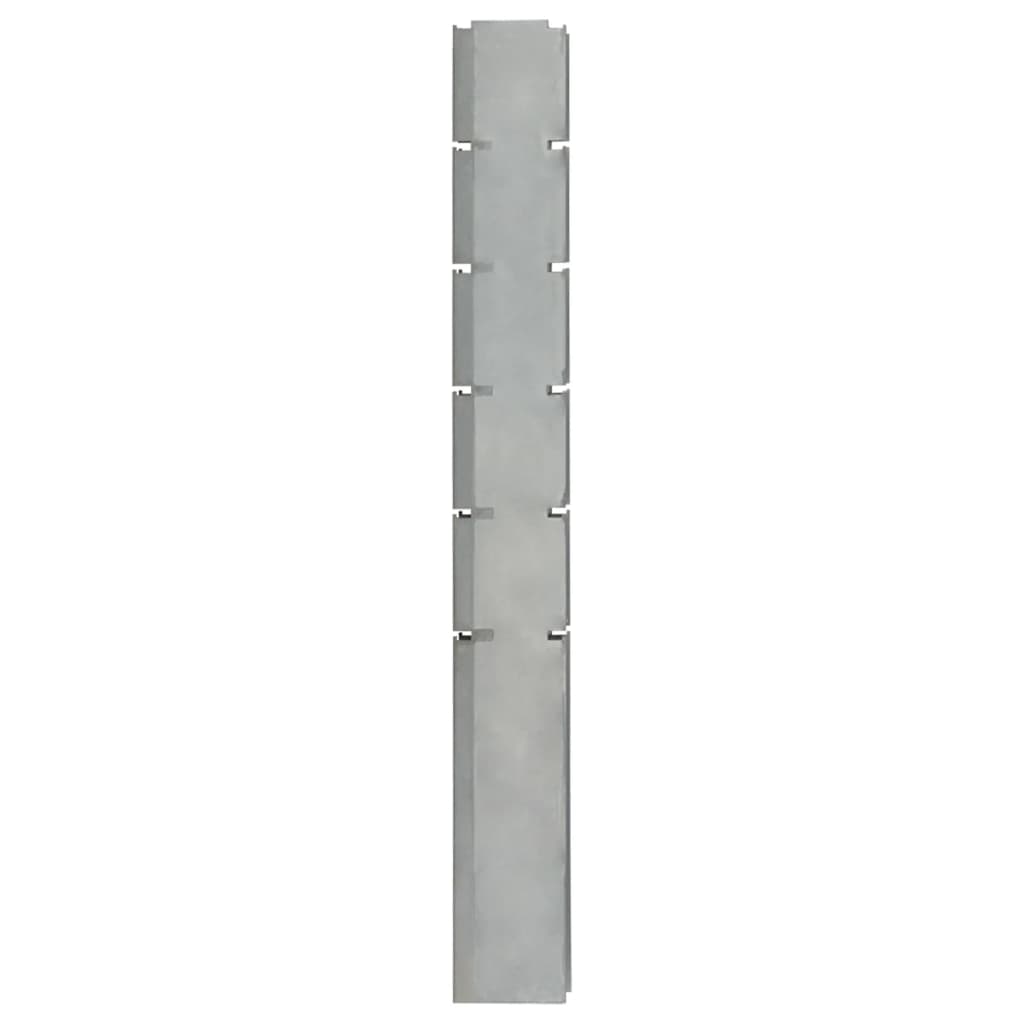 vidaXL Schanskorfpaal 160 cm gegalvaniseerd staal zilverkleurig