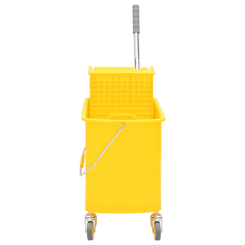 HOMCOM 20L Dweilemmer met Wringer en Handvat, Zwart