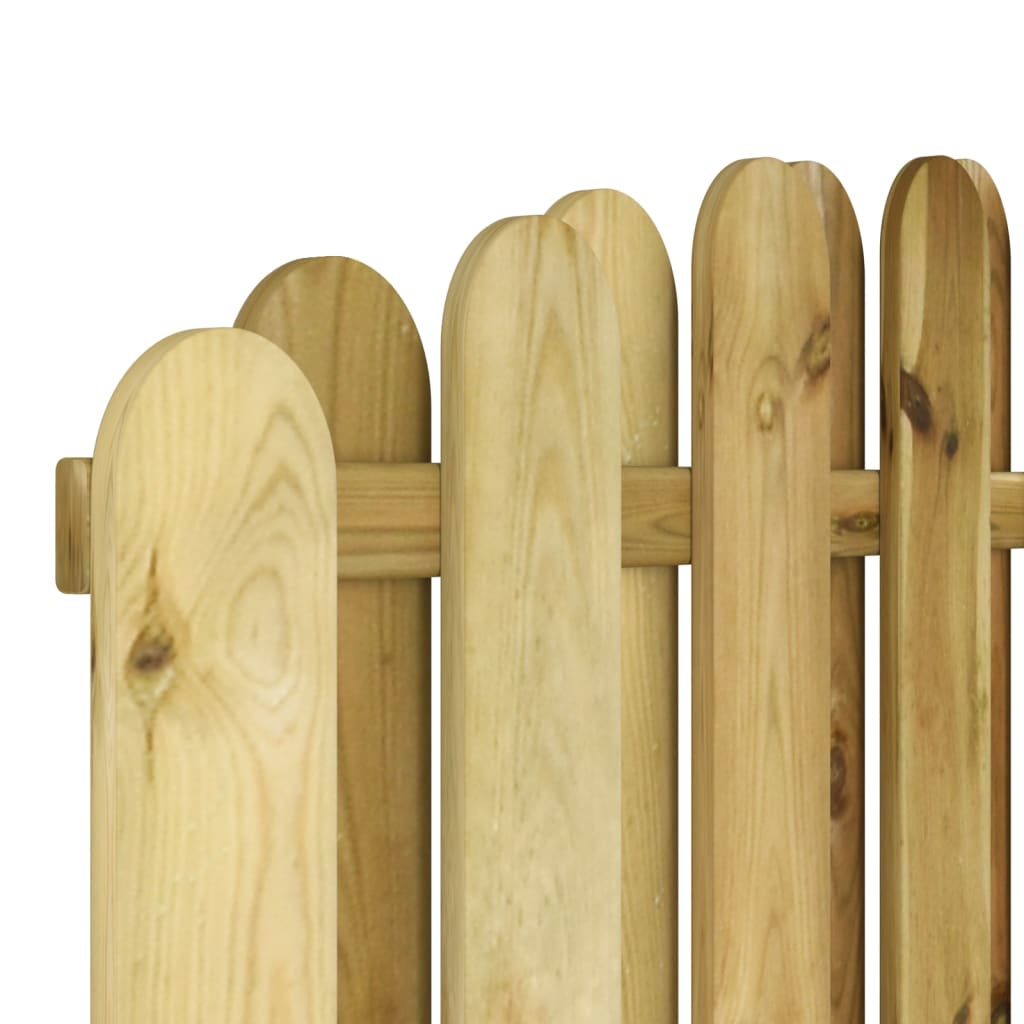 vidaXL Schuttingpaneel 180x(165-180) cm geïmpregneerd grenenhout