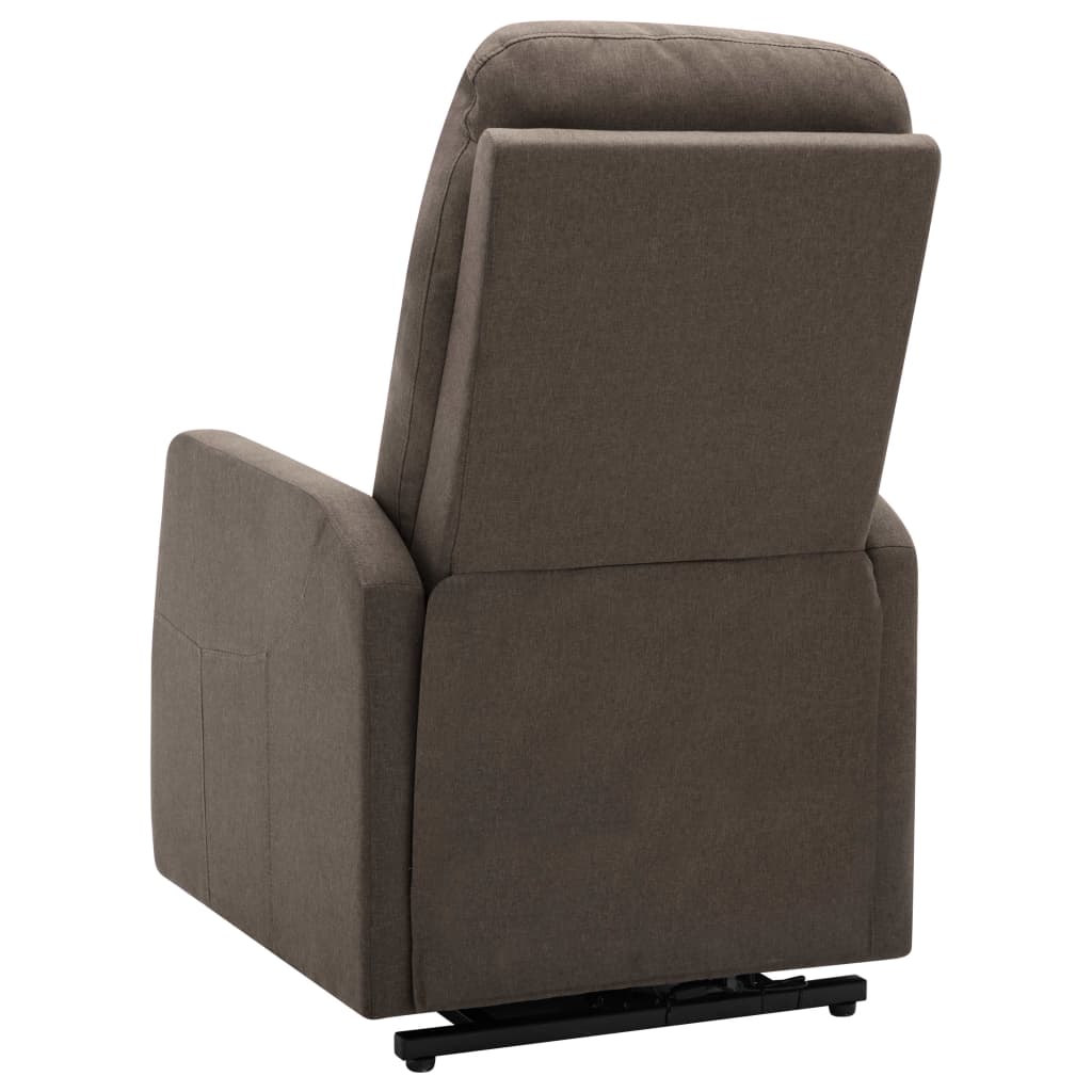 vidaXL Sta-op-stoel stof taupe