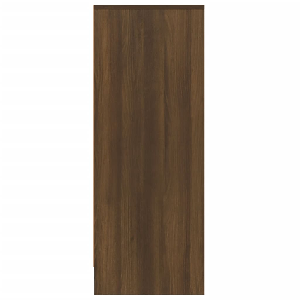 vidaXL Schoenenkast 60x35x92 cm bewerkt hout bruineikenkleurig