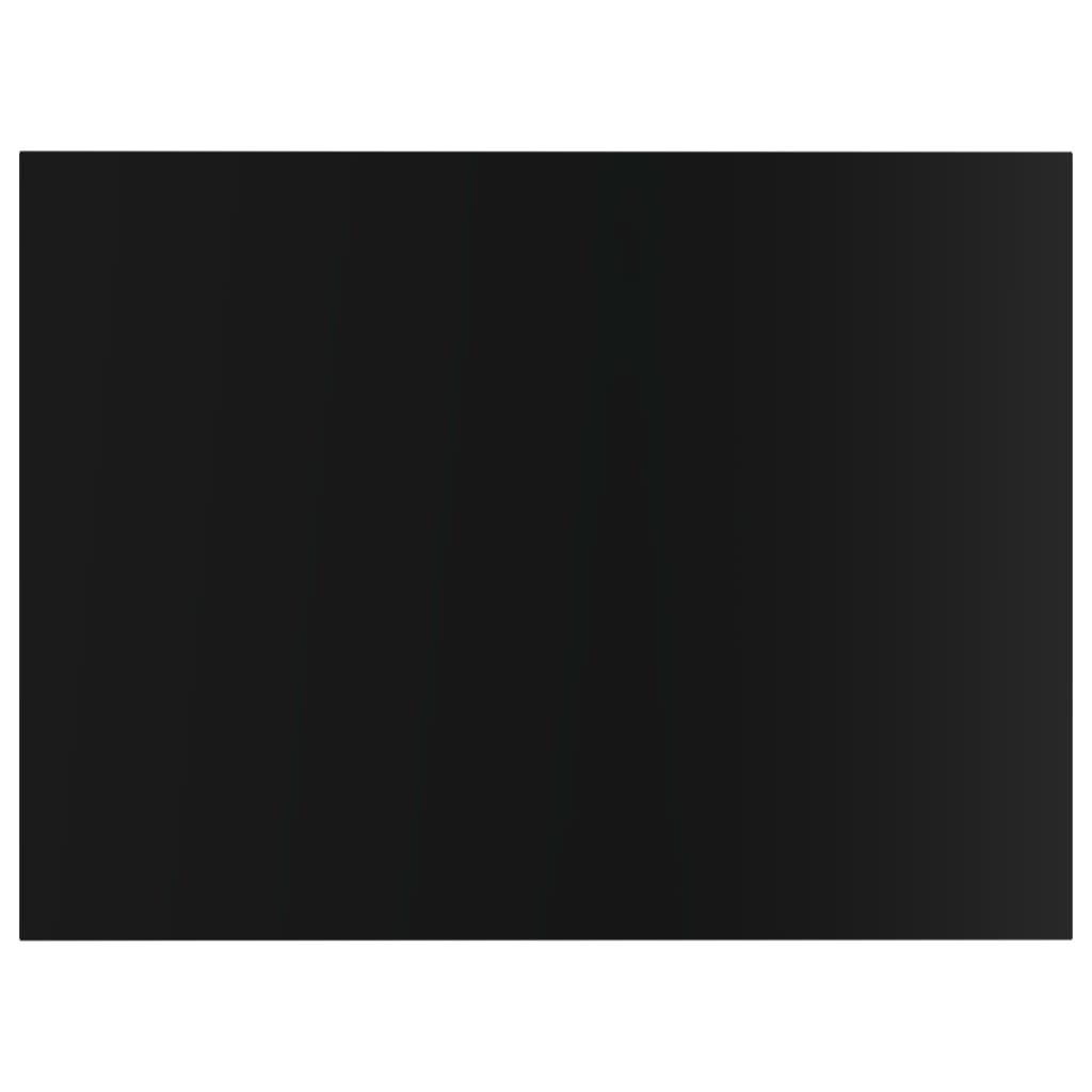vidaXL Wandschappen 8 st 40x30x1,5 cm spaanplaat hoogglans zwart